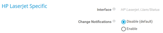 HP LaserJet Specific